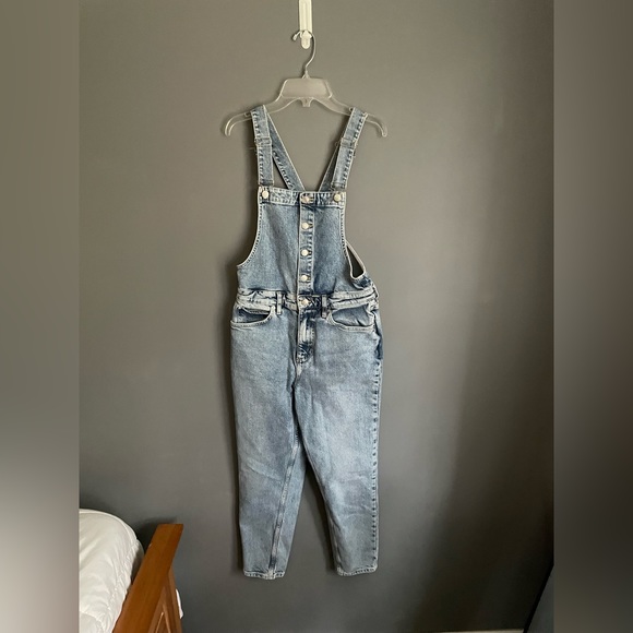Free People We The Free Stone Beach Shelby Overalls Size 28 - Picture 2 of 6